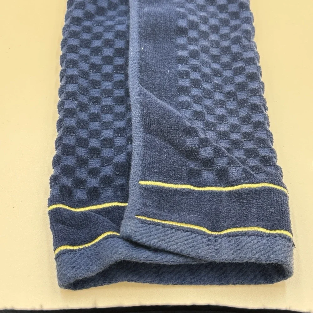 Team Golf Notre Dame Fighting IrishGolf Towel Blue Check Embroidered Logo Cotton